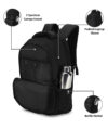 HOT SHOT Large 35 L Laptop Backpack HOTSHOT 1356 DYNAMIC SERIES|Officebag|Laptop Backpack|Chest Strap|Specsholder|15.6 inch (Black) - Image 4
