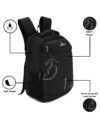 HOT SHOT Large 35 L Laptop Backpack HOTSHOT 1373 DYNAMIC SERIES|Office bag|Laptop Backpack|Casual Backpack|15.6 inch (Black) - Image 5