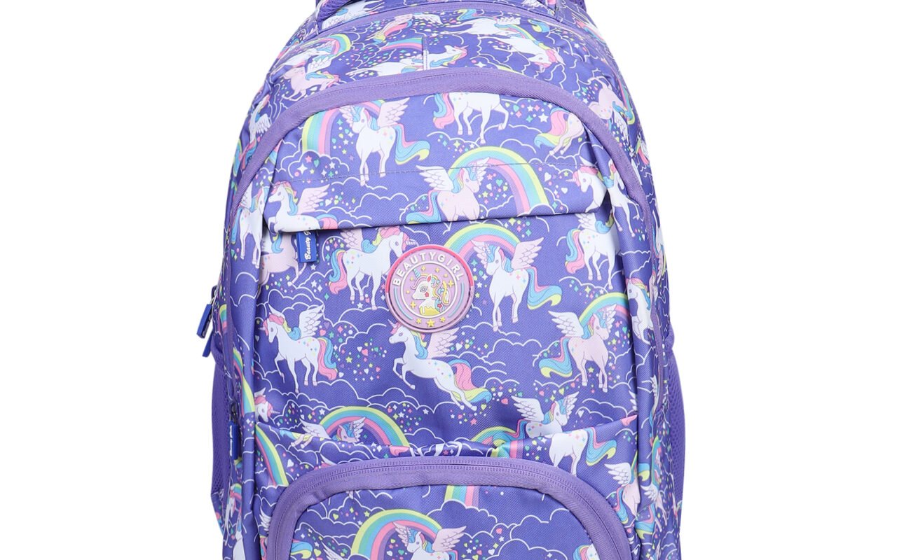 BEAUTY GIRLS BY HOTSHOT 1558|School Bag|Tuition Bag|Unicorn Bag|College Backpack|For Girls & Women|18 Inch|28L School Bag