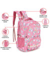 BEAUTY GIRLS BY HOTSHOT 1651|School Bag|Tuition Bag|Unicorn Bag|College Backpack|For Girls & Women|18 Inch|30L School Bag - Image 4