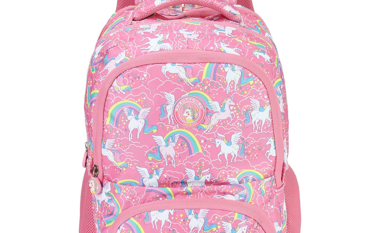 BEAUTY GIRLS BY HOTSHOT 1651|School Bag|Tuition Bag|Unicorn Bag|College Backpack|For Girls & Women|18 Inch|30L School Bag