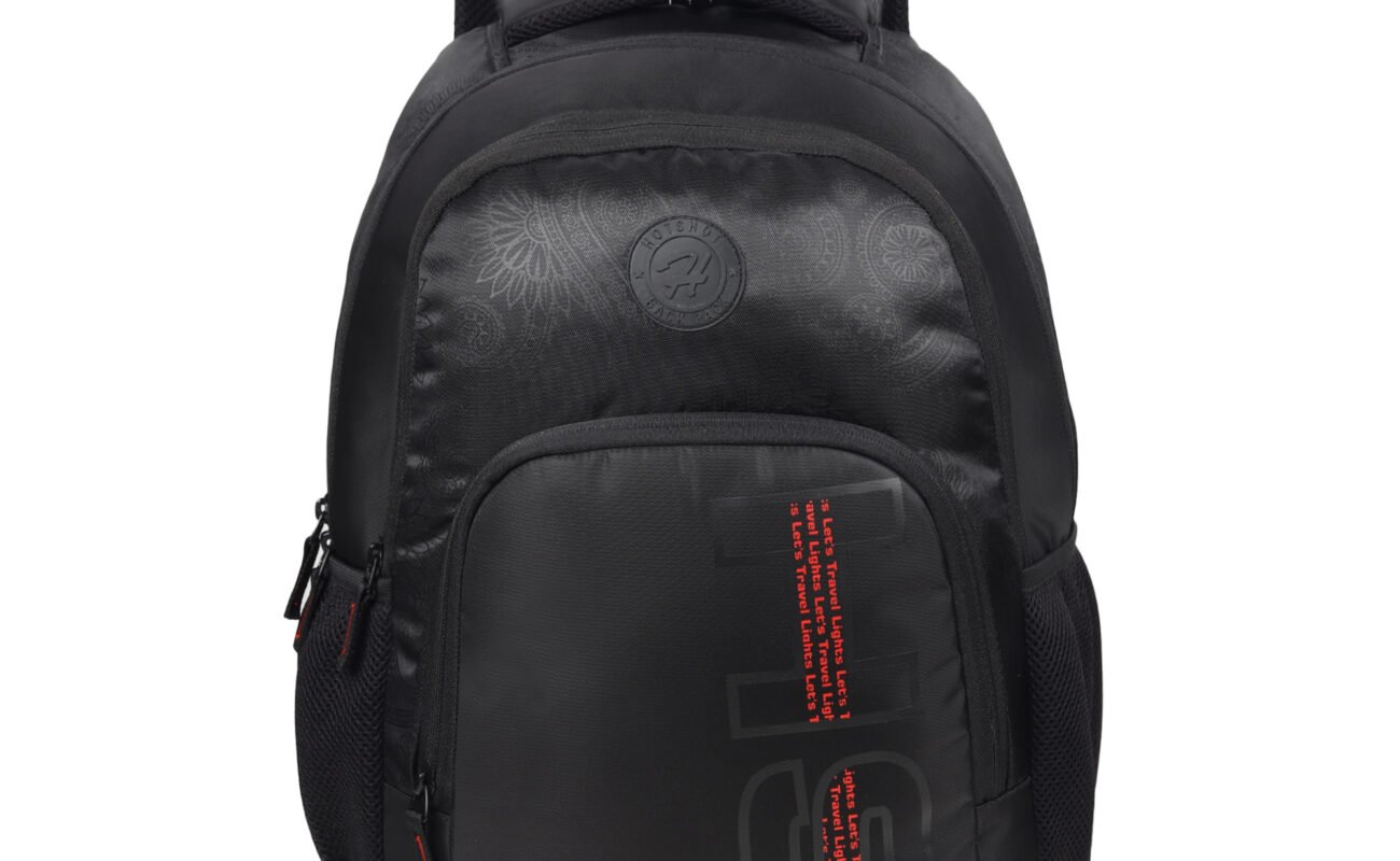 HOTSHOT Medium 30 L Laptop Backpack HOTSHOT BAGS|PAISLEY_1400|15.6 INCH|OFFICE BAG|COLLEGE BACKPACK|SCHOOL BAG| (BLACK)