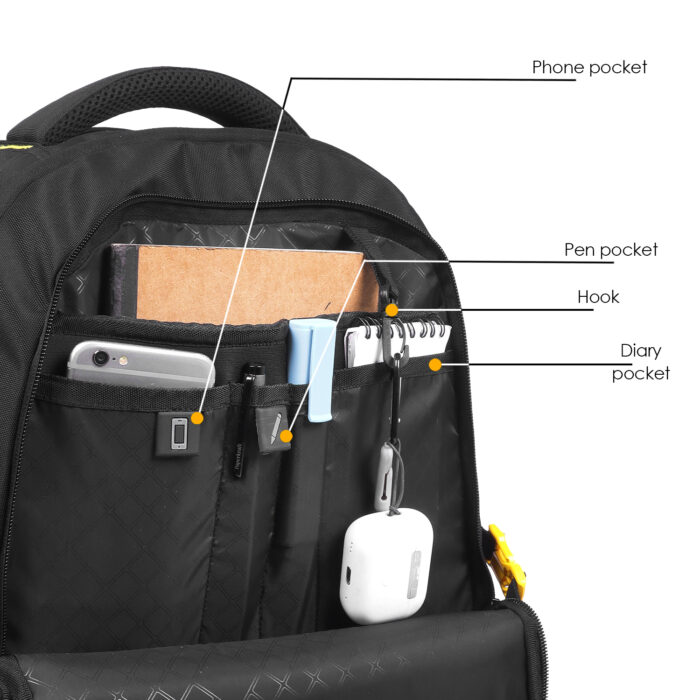 HOTSHOT BAGS ROVER PRO_1416 35L|LAPTOP BAG|TROLLEY SLEEVE|DETACHABLE KEY RING HOLDER|15.6 INCH|OFFICE BACKPACK |COLLEGE BACKPACK|19 INCH|MEN & WOMEN|WATER RESISTANT|LAPTOP BACKPACK FOR MEN - Image 7