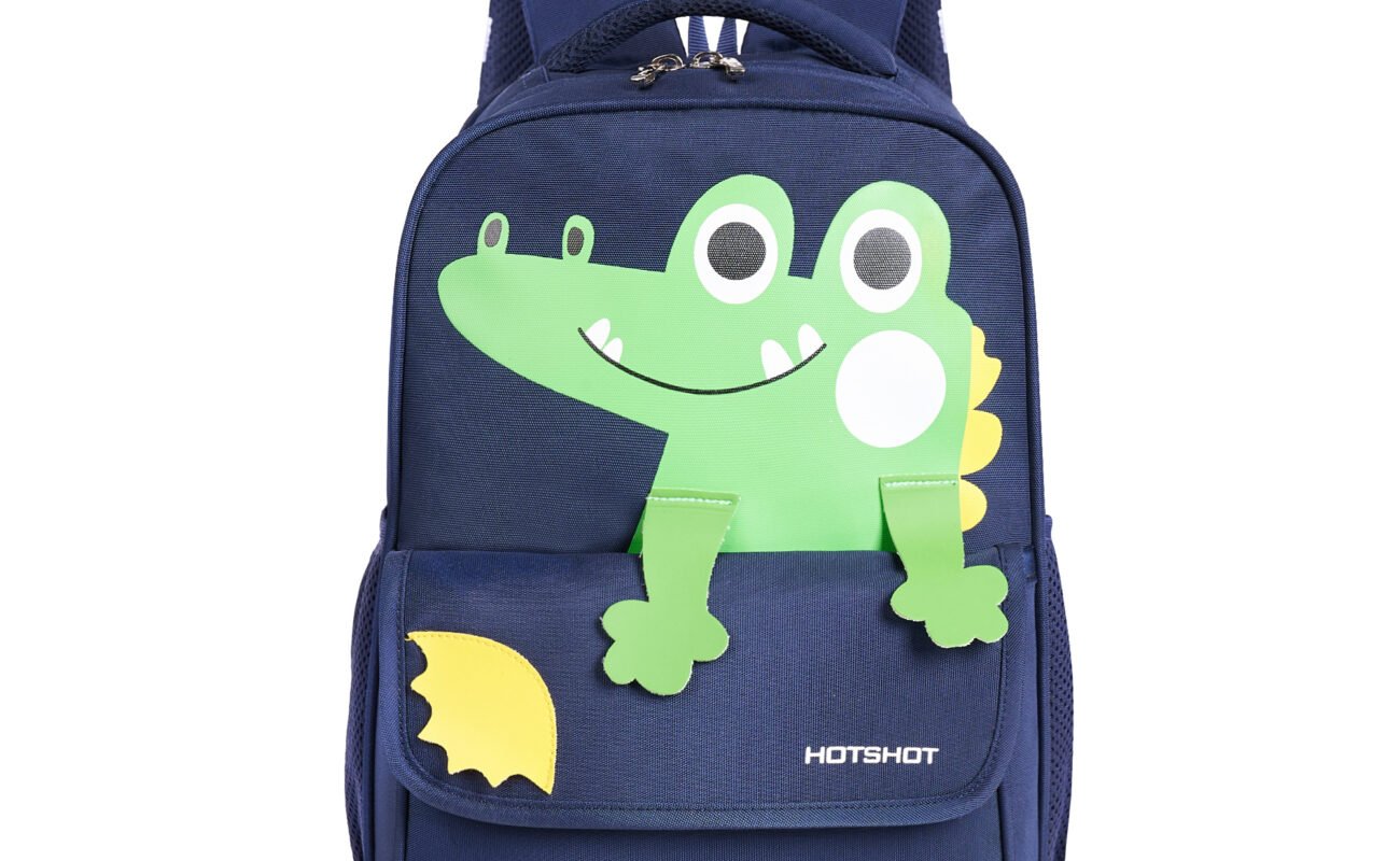 HOTSHOT BAG CROC_1451|SCHOOL BAG|TUTUION BAG |KIDS & CHILDRENS BACKPACK|WATER RESISTANT|15 INCH|BOYS & GIRLS|20 LITERS KIDS BACKPACK FOR BOYS