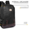 HOTSHOT BAGS VINTAGE_1452 28L FAUX LEATHER 15.6 INCH|LEATHER BAG| OFFICE BACKPACK | COLLEGE BACKPACK|WATER RESISTANT|19 INCH|MEN & WOMEN|LAPTOP BACKPACK - Image 6