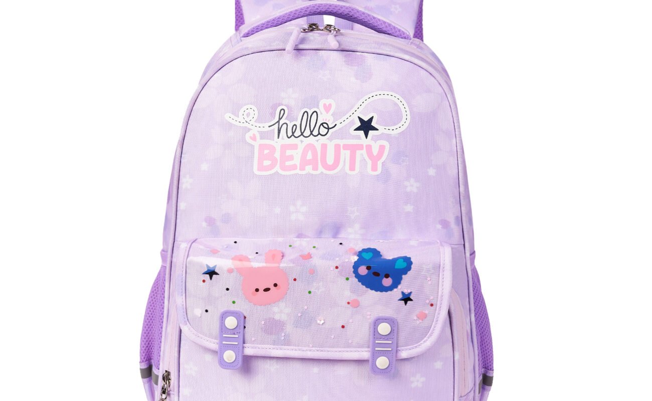 BEAUTY GIRLS BY HOTSHOT HELLOBEAUTY_1641 |WITH KEYCHAIN|SCHOOL BAG|TUTUION BAG|KIDS BAG|WATER RESISTANT|18 INCH|FOR GIRLS |32 LITERS BACKPACK