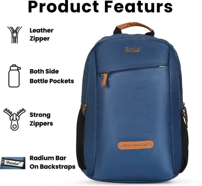 HOTSHOT BAG CROSS_1390|LAPTOP BACKPACK|SCHOOL BAG|TUTION |COLLEGE|WATER RESISTANT BACKPACK|17 INCH|FOR BOYS & GIRLS|FOR MEN & WOMEN |25 LITERS BACKPACK - Image 8
