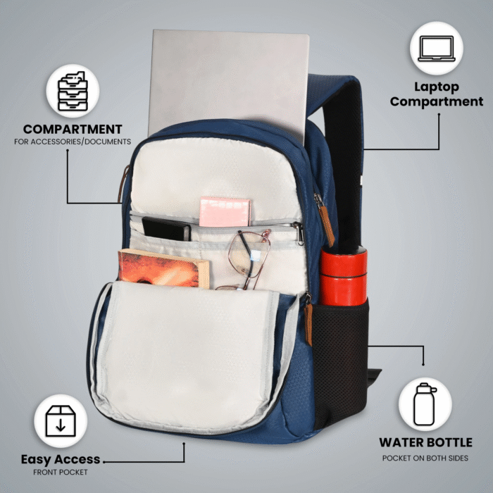 HOTSHOT BAG CROSS_1390|LAPTOP BACKPACK|SCHOOL BAG|TUTION |COLLEGE|WATER RESISTANT BACKPACK|17 INCH|FOR BOYS & GIRLS|FOR MEN & WOMEN |25 LITERS BACKPACK - Image 9