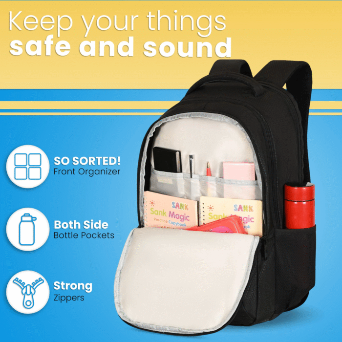 HOTSHOT BAG VIBE PACK_1424|SCHOOL BAG|COLLEGE BACKPACK|OFFICE BACKAPCK|LARGE SIZE|WATER RESISTANT BAG|20 INCH|FOR BOYS & GIRLS|40 LITERS BACKPACK - Image 7