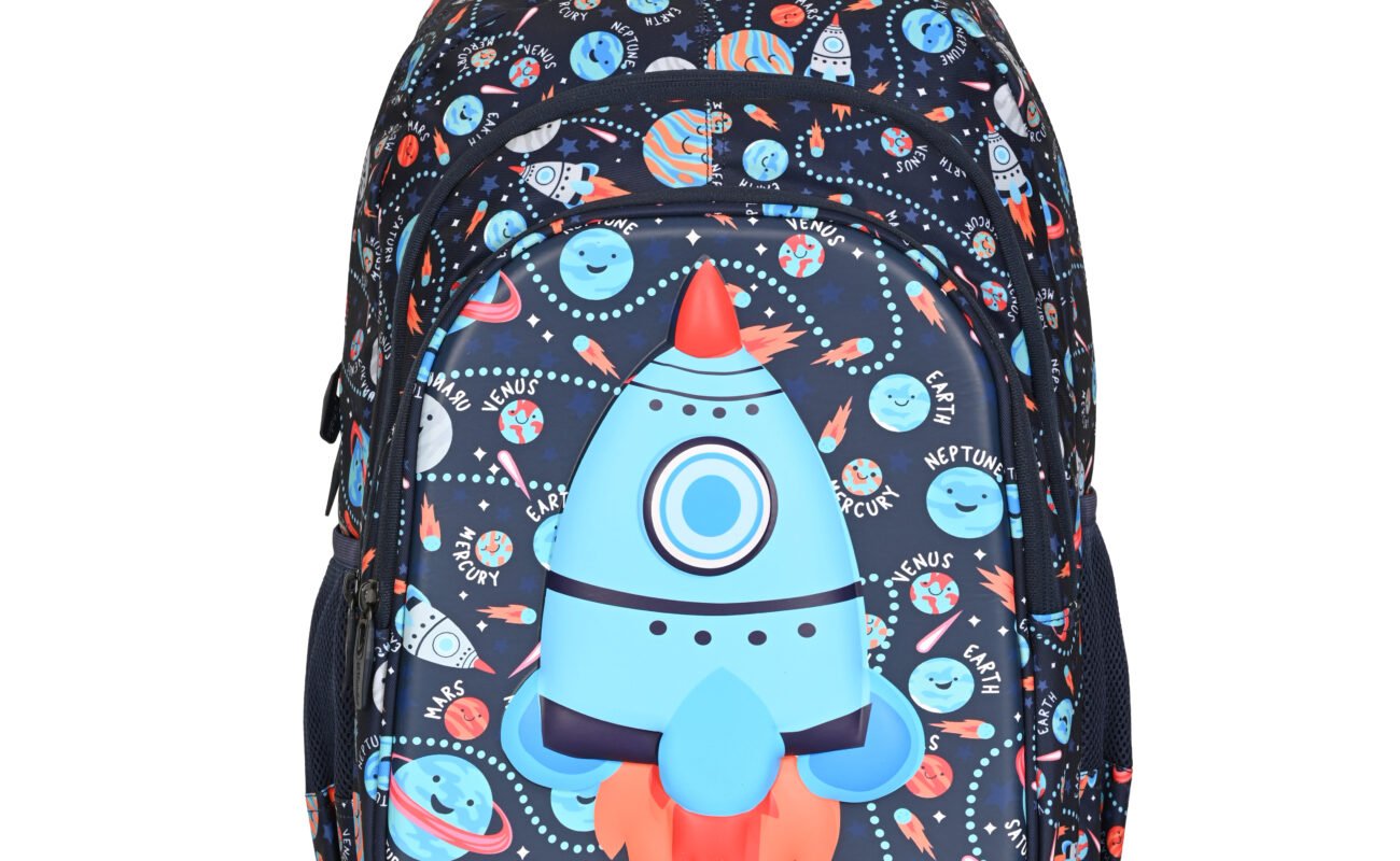 HOTSHOT Bag Planet_1465|3D Embossed Design|School ||TUTUION |Water Resistant|Kids & Childrens Backpack|19 INCH|for Boys & Girls|32 LITERS Kids Backpack