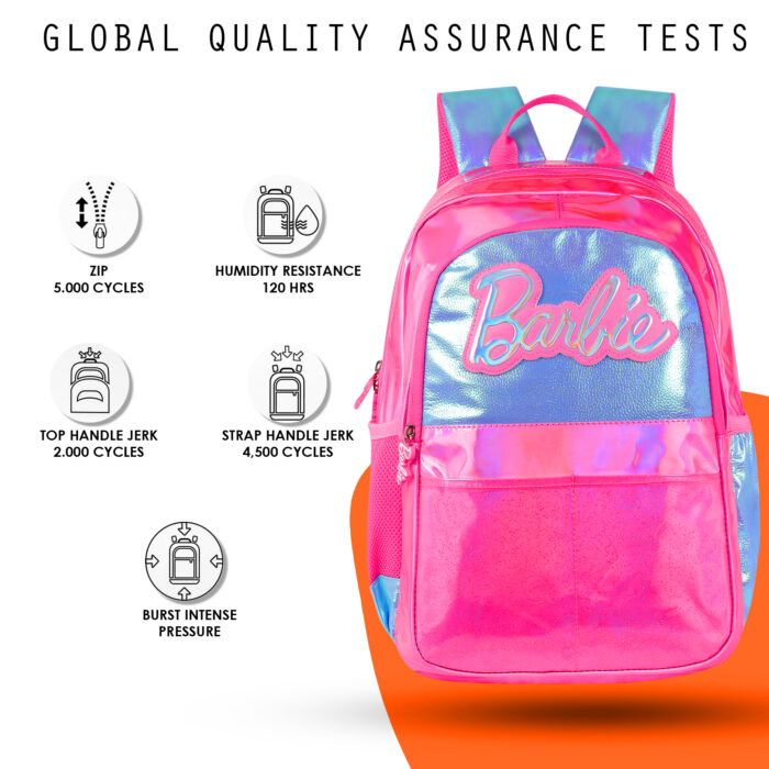 HOTSHOT BARBIE SCHOOL BAG FOR KIDS|TUTION BAG|16 INCH|GIRLS & WOMEN|22 L SMALL BACKPACK - Image 6