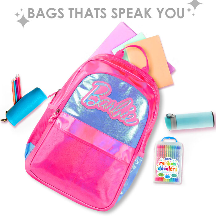 HOTSHOT BARBIE SCHOOL BAG FOR KIDS|TUTION BAG|16 INCH|GIRLS & WOMEN|22 L SMALL BACKPACK - Image 5