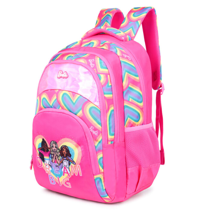 HOTSHOT BARBIE SCHOOL BAG FOR KIDS|TUTION BAG|19 INCH|GIRLS & WOMEN|30 L LARGE BACKPACK - Image 3