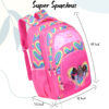 HOTSHOT BARBIE SCHOOL BAG FOR KIDS|TUTION BAG|19 INCH|GIRLS & WOMEN|30 L LARGE BACKPACK - Image 5