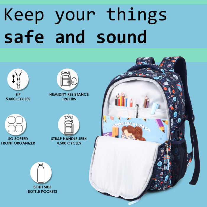 HOTSHOT BAG SCHOOL BAG|TUTION BAG|COLLEGE BACKPACK|LARGE SIZE|WATER RESISTANT BACKPACK|18.5 INCH|FOR BOYS & GIRLS|33 LITERS BACKPACK - Image 3