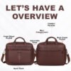 HOTSHOT EXECUTIVE_2001|LEATHER MESSANGER BAG|LAPTOP MESSANGER BAG|LAPTOP SLING BAG|OFFICE BAG|SHOULDER BAG|15.6 INCH|WATER RESISTANT |20 L LAPTOP BAG FOR MEN & WOMEN - Image 7