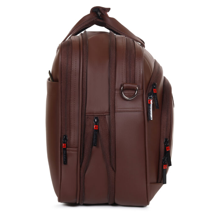 HOTSHOT EXECUTIVE_2003|LEATHER MESSANGER BAG|LAPTOP MESSAMGER BAG|LAPTOP SLING BAG|OFFICE BAG|EXPANDABLE DESIGN|15.6 INCH|WATER RESISTANT |25 L LAPTOP BAG FOR MEN & WOMEN - Image 9