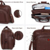 HOTSHOT EXECUTIVE_2003|LEATHER MESSANGER BAG|LAPTOP MESSAMGER BAG|LAPTOP SLING BAG|OFFICE BAG|EXPANDABLE DESIGN|15.6 INCH|WATER RESISTANT |25 L LAPTOP BAG FOR MEN & WOMEN - Image 6