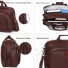 HOTSHOT EXECUTIVE_2003|LEATHER MESSANGER BAG|LAPTOP MESSANGER BAG|LAPTOP SLING BAG|OFFICE BAG|EXPANDABLE DESIGN|15.6 INCH|WATER RESISTANT |25 L LAPTOP BAG FOR MEN & WOMEN - Image 6