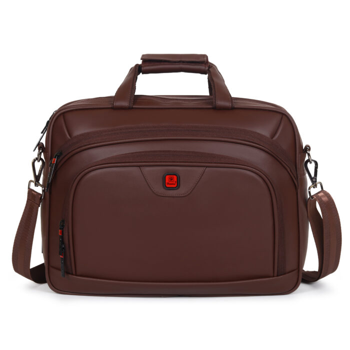 HOTSHOT EXECUTIVE_2003|LEATHER MESSANGER BAG|LAPTOP MESSAMGER BAG|LAPTOP SLING BAG|OFFICE BAG|EXPANDABLE DESIGN|15.6 INCH|WATER RESISTANT |25 L LAPTOP BAG FOR MEN & WOMEN - Image 1