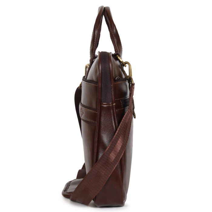 HOTSHOT EXECUTIVE_2004|LEATHER MESSANGER BAG|LAPTOP MESSAMGER BAG|LAPTOP SLING BAG|OFFICE BAG|TROLLY SLEEVE|15.6 INCH|WATER RESISTANT |10 L LAPTOP BAG FOR MEN & WOMEN - Image 11