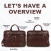 HOT SHOT EXECUTIVE_2004|LEATHER MESSANGER BAG|LAPTOP MESSANGER BAG|LAPTOP SLING BAG|OFFICE BAG|TROLLY SLEEVE|15.6 INCH|WATER RESISTANT |10 L LAPTOP BAG FOR MEN & WOMEN - Image 7