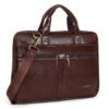 HOT SHOT EXECUTIVE_2004|LEATHER MESSANGER BAG|LAPTOP MESSANGER BAG|LAPTOP SLING BAG|OFFICE BAG|TROLLY SLEEVE|15.6 INCH|WATER RESISTANT |10 L LAPTOP BAG FOR MEN & WOMEN - Image 3