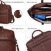 HOTSHOT Executive_2006|Leather MESSANGER Bag|Laptop MESSANGER Backpack|Laptop Sling Bag|Office |Shoulder |15.6 INCH|Water Resistant |18 L Laptop Bag for Men & Women - Image 9