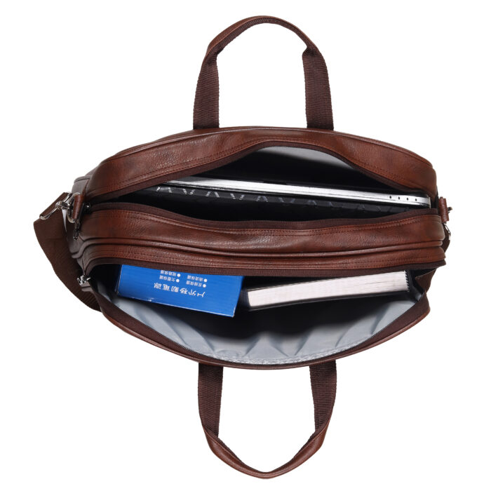 HOTSHOT EXECUTIVE_2006|LEATHER MESSANGER BAG|LAPTOP MESSAMGER BAG|LAPTOP SLING BAG|OFFICE BAG|SHOULDER BAG|15.6 INCH|WATER RESISTANT |18 L LAPTOP BAG FOR MEN & WOMEN - Image 10
