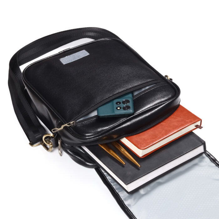 HOTSHOT TRIPSTER_2007|FAUX LEATHER SLING BAG|SIDE BAG|TRAVEL BAG|SHOULDER BAG|PASSPORT BAG|CROSS BODY BAG|WATER RESISTANT|7 LITER SLING BAG FOR MEN & WOMEN - Image 9