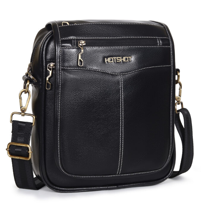 HOTSHOT TRIPSTER_2007|FAUX LEATHER SLING BAG|SIDE BAG|TRAVEL BAG|SHOULDER BAG|PASSPORT BAG|CROSS BODY BAG|WATER RESISTANT|7 LITER SLING BAG FOR MEN & WOMEN - Image 5