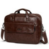 HOTSHOT EXECUTIVE_2011|LEATHER MESSANGER BAG|LAPTOP MESSAMGER BAG|LAPTOP SLING BAG|OFFICE BAG|TROLLY SLEEVE|15.6 INCH|WATER RESISTANT|15 L LAPTOP BAG FOR MEN & WOMEN - Image 5