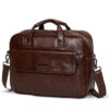 HOTSHOT EXECUTIVE_2011|LEATHER MESSANGER BAG|LAPTOP MESSAMGER BAG|LAPTOP SLING BAG|OFFICE BAG|TROLLY SLEEVE|15.6 INCH|WATER RESISTANT|15 L LAPTOP BAG FOR MEN & WOMEN - Image 5