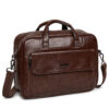 HOTSHOT EXECUTIVE_2011|LEATHER MESSANGER BAG|LAPTOP MESSAMGER BAG|LAPTOP SLING BAG|OFFICE BAG|TROLLY SLEEVE|15.6 INCH|WATER RESISTANT|15 L LAPTOP BAG FOR MEN & WOMEN - Image 4