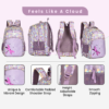 BEAUTY GIRLS BY HOTSHOT FLY WITH ME_1668|school bag for girls|18 inch|kids backpack for girls |water resistant|34L backpack - Image 9