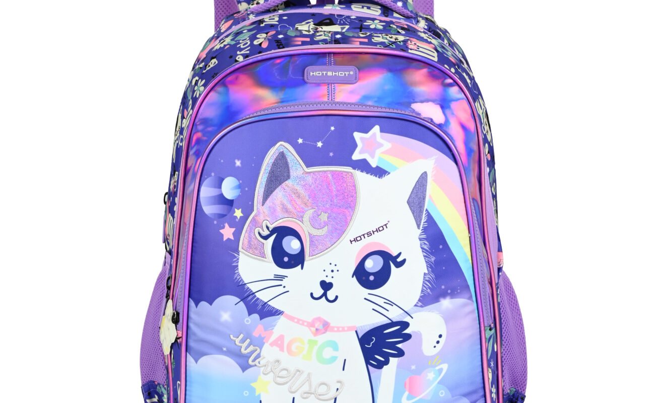 HOTSHOT UNIVERSE CAT_1822|school bag for girls|bag for girls |kids school bag|18 INCH|water resistant|32L kids backpack