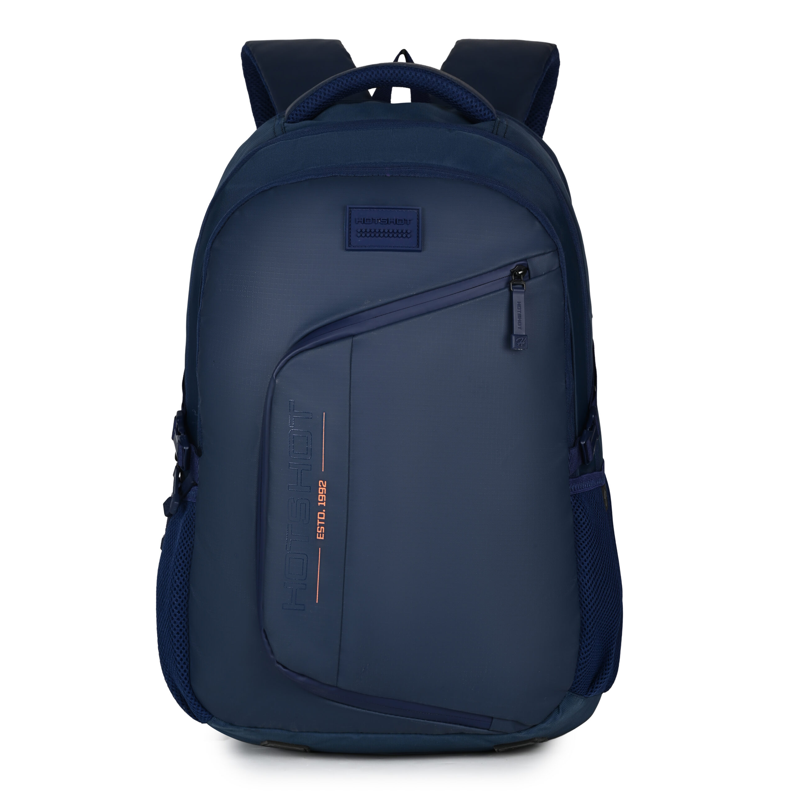 1356-NAVY BLUE (1) HOTSHOT laptop backpack for men|bag for men|office & college backpack|laptop bag|15.6 inch|Chest Strap|Trolley sleeve|32 L bag for men & women - Image 1