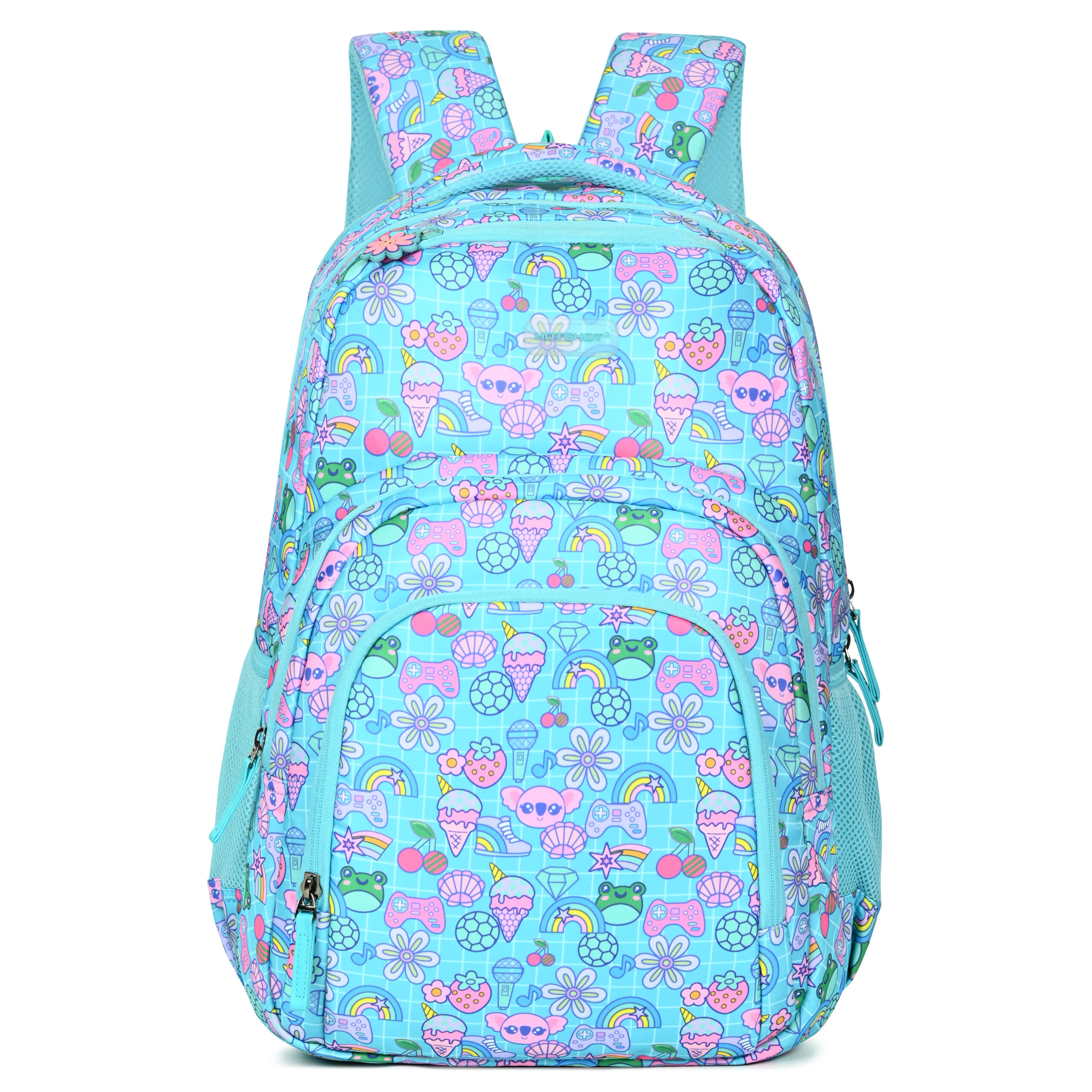 1821-GREEN (1) HOTSHOT QUALA_1821|school bag for girls|kid bag|bag for girls|backpack for boys|19 INCH|with rain cover|water resistant|40 L school bag - Image 1