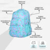 HOTSHOT QUALA_1821|school bag for girls|kid bag|bag for girls|backpack for boys|19 INCH|with rain cover|water resistant|40 L school bag - Image 7