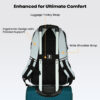 HOTSHOT QUANTUM_1355| 35 L unisex laptop backpack |15.6 inch|Detachable Key Ring,|Trolley sleeve|laptop bag for men|office & college|bag for men & women - Image 11