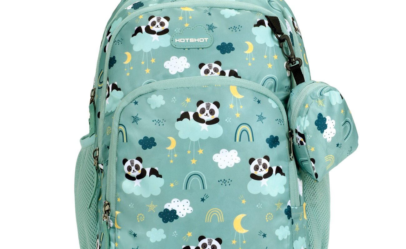 HOTSHOT PANDA_1837|school bag for girls|kid bag|bag for girls|backpack for girls|For Boys & Girls|15.5 INCH|water resistant|20 L school bag