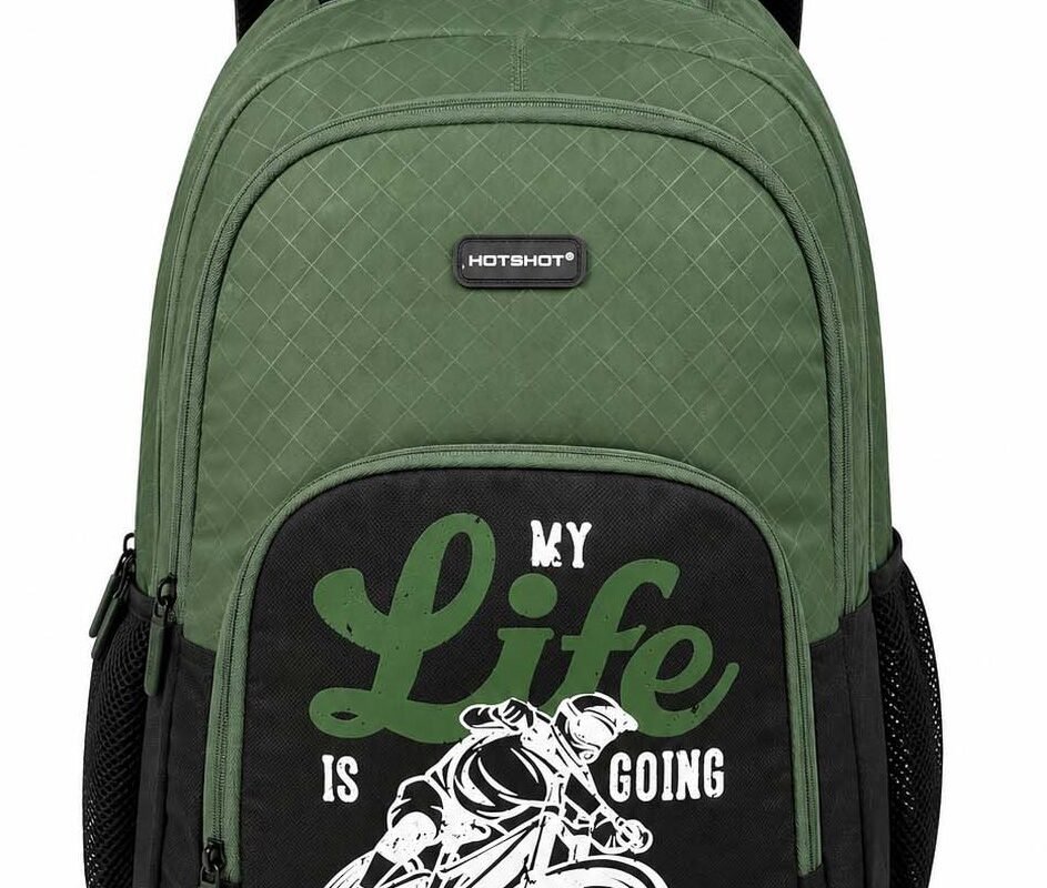 HOTSHOT 1833_MOTO PACK|backpack for men|bag for men|office & college backpack|19 INCH|men & women|boys & girls|with Rain Cover |water Resistant|girls bag|40L school bag